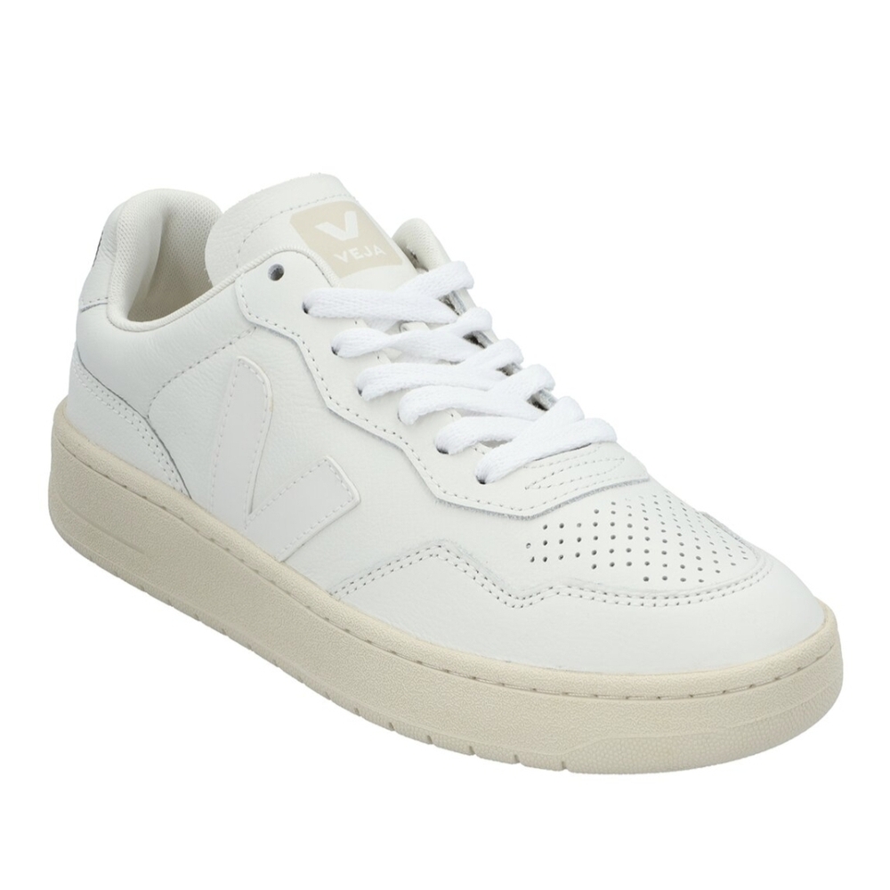 New Veja V-90 Leather White Sneakers